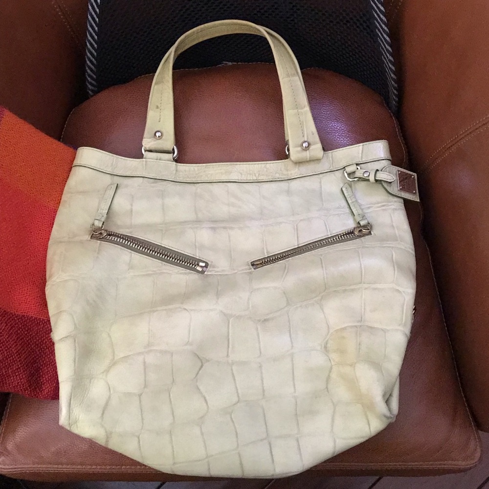 Spring Green Dooney and Bourke Leather Tote Purse